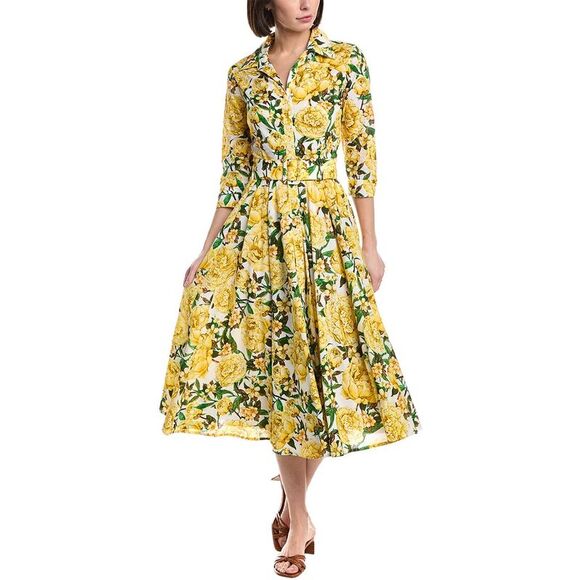 Samantha Sung WomensAster Midi Dress White